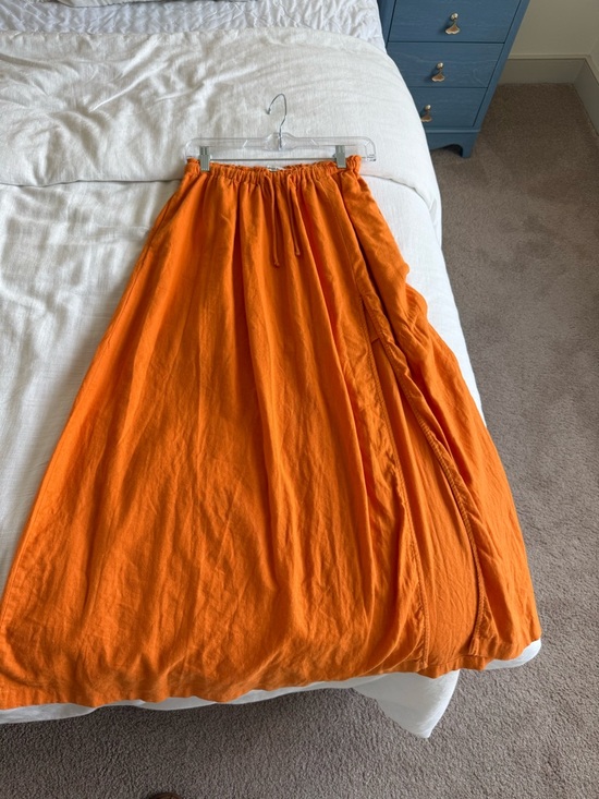 Abercrombie & Fitch Orange Maxi Skirt - Picture 5 of 5